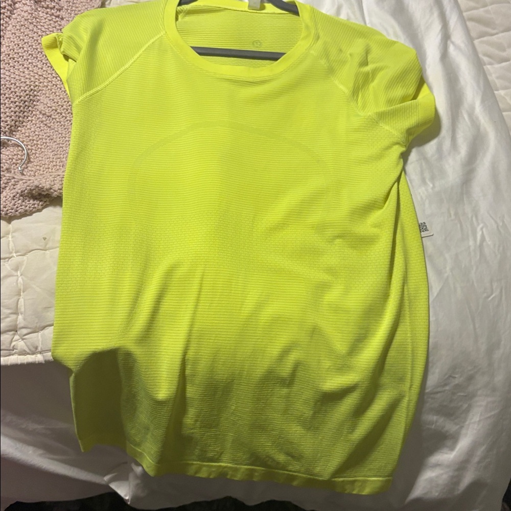 Lululemon Athletica Neon Yellow Top